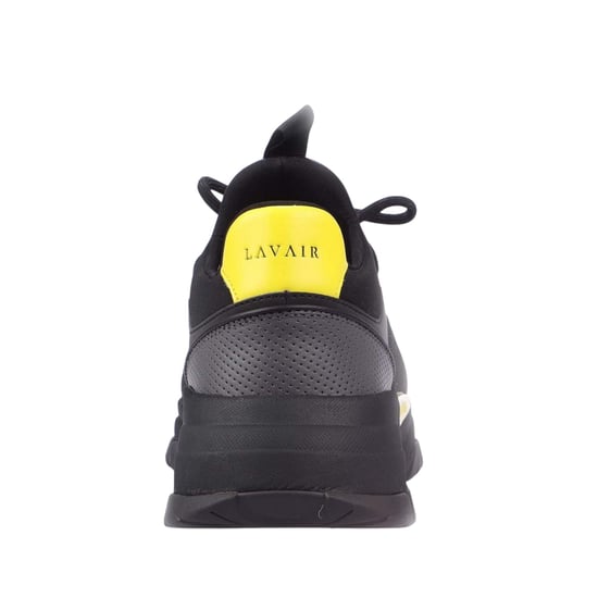 Lavair Heren Creator Evo Suede Trainers (ZWART/GEEL) - Image 5