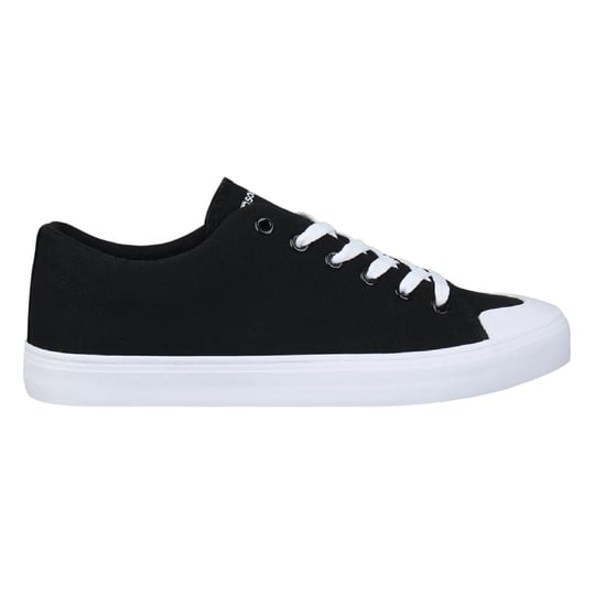 SoulCal Mens Canvas Trainers (Black/White) - Image 1