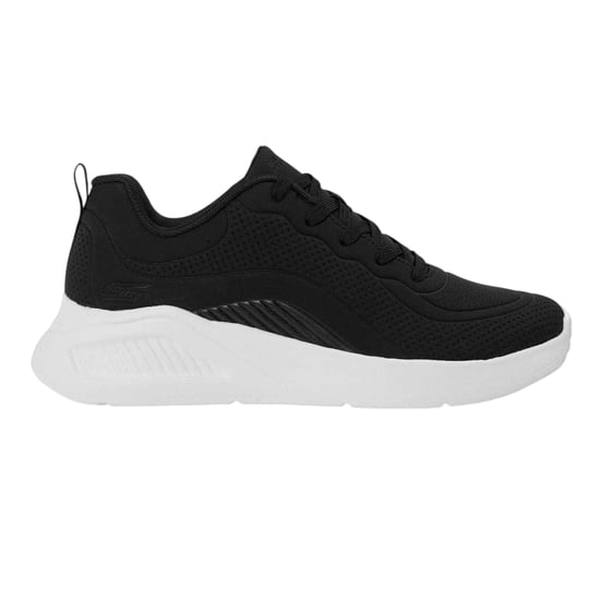 Skechers Womens/Ladies Bob Buno Logo Trainers (Black/White) - Image 1