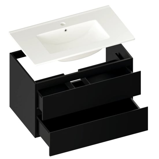 Mirlux Badkamermeubel luma 80 cm - witte wastafel - Image 2
