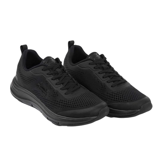 Slazenger Heren Curve Support Mesh Trainers (Zwart) - Image 4