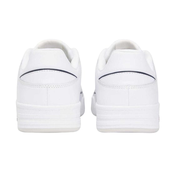 Tommy Jeans Heren Leren Cupsole Trainers (Wit) - Image 2