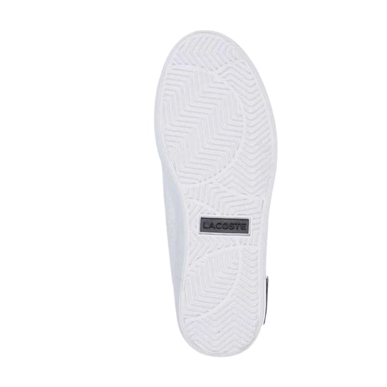 Lacoste Lederen platte sportschoenen voor dames (Wit) - Image 3