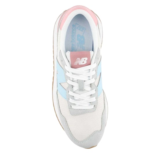 New Balance Dames 237 Classic suède sneakers (Wit/blauw/roze) - Image 2