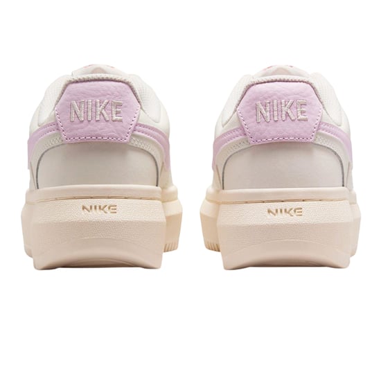Nike Womens/Ladies Court Vision Swoosh Leather Platform Trainers (White/Pink) - Image 2