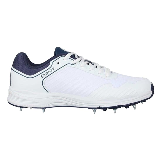 Slazenger Cricket Spikes Heren (Wit, Marine) - Image 1