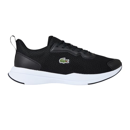 Lacoste Heren Neo Runbase Leren Sportschoenen (Zwart/Wit) - Image 3