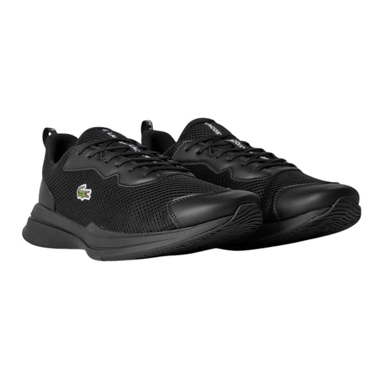 Lacoste Heren Neo Runbase Leren Sportschoenen (Zwart) - Image 4