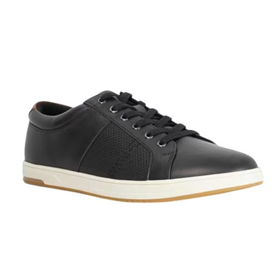 Dune London Mens Trez Canvas Low Cut Flat Shoes (Black) - Image 3
