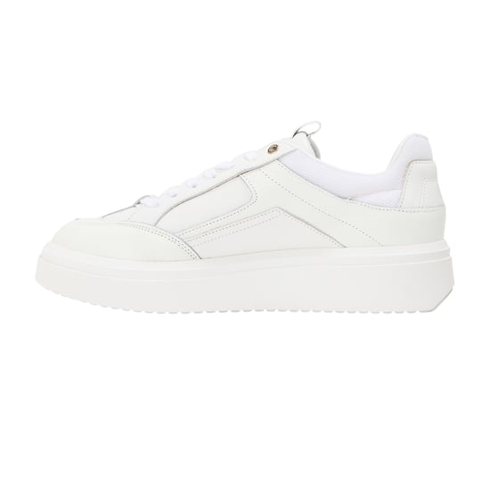 Steve Madden Mens Orlando Leather Trainers (White) - Image 2