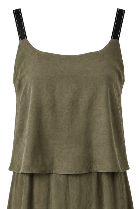 Sleeveless A-line Maxi Dress With Square Neckline - Image 2