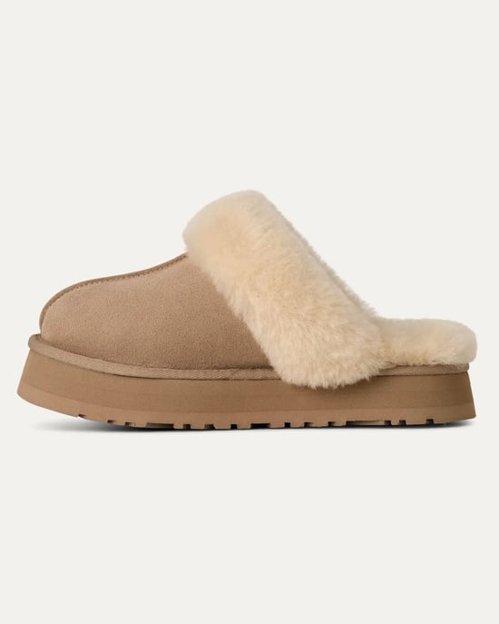 Disquette Logo Detail Slipper in Tan - Image 3