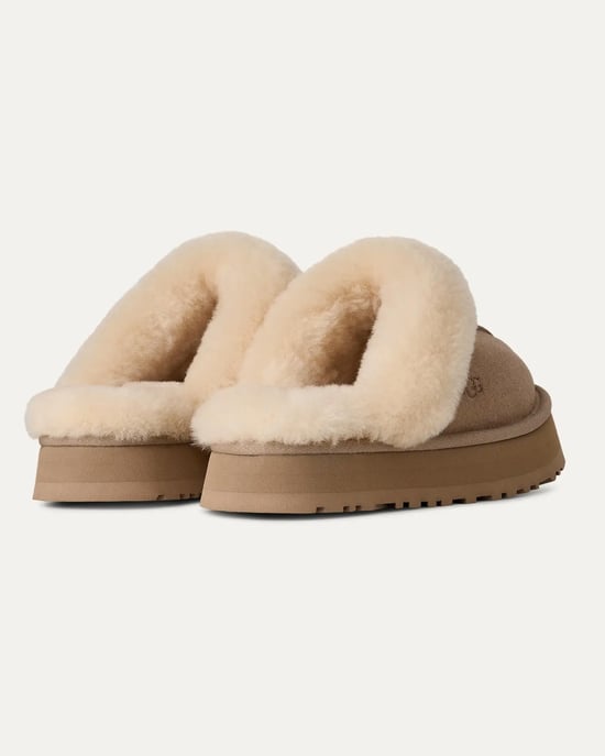 Disquette Logo Detail Slipper in Tan - Image 4