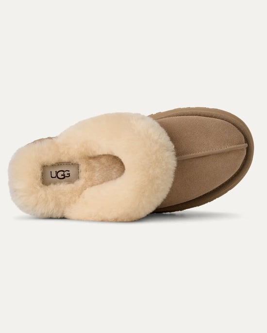 Disquette Logo Detail Slipper in Tan - Image 5
