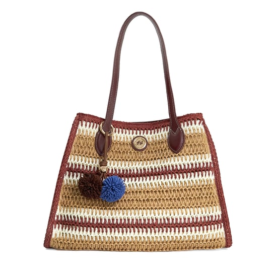 Dune Accessories Devotedly - Raffia Double Grab Handle Tote Bag - Image 1