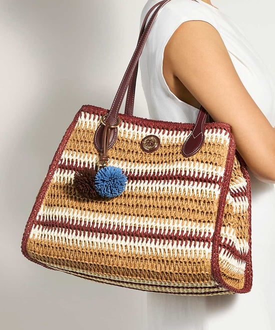 Dune Accessories Devotedly - Raffia Double Grab Handle Tote Bag - Image 2