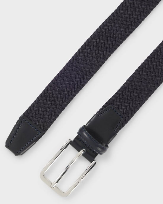 Clorio Logo Detail Belt in Dark Grey - Image 4