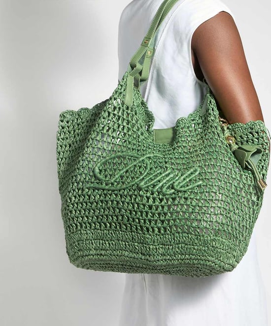 Dune Accessories Dewdrop - Raffia Logo Shoulder Bag - Image 2