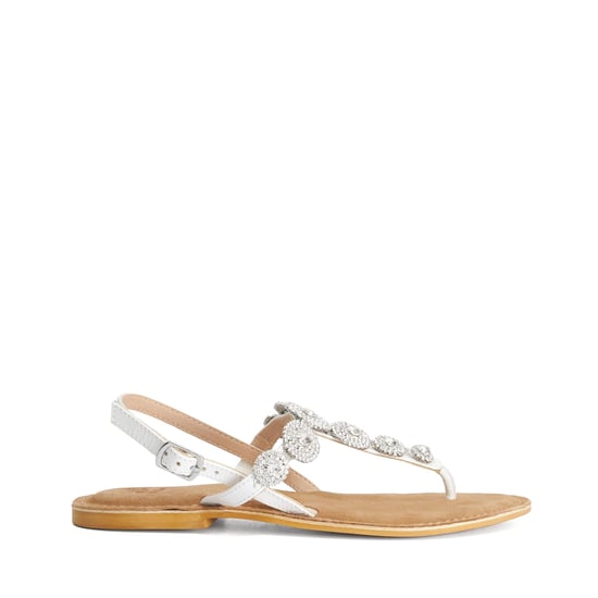 Dune Ladies Liana - Diamante Embellished Toe Post Flat Sandals - Image 2
