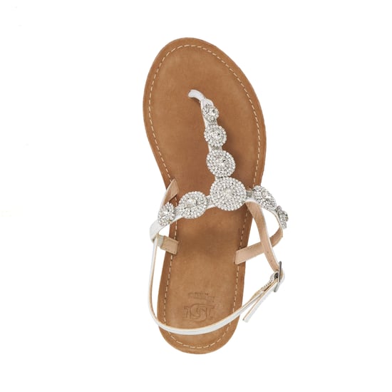 Dune Ladies Liana - Diamante Embellished Toe Post Flat Sandals - Image 4