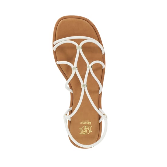Dune Ladies Leola - Flat Leather Strappy Sandals - Image 4