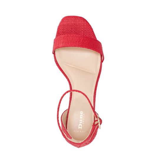 Dune Ladies Wf Melins - Leather Open Toe Block Heel Shoes - Image 4