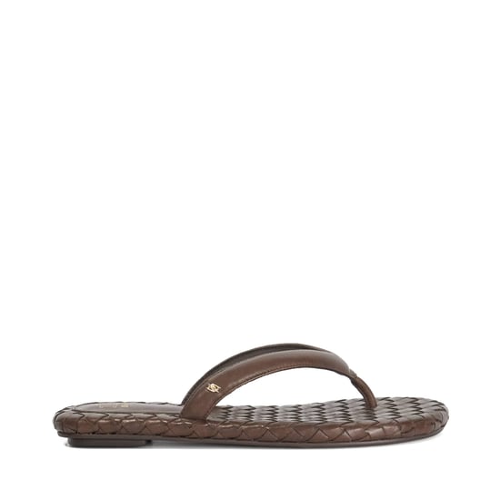 Dune Ladies Lunare - Leather Woven Thong Sandals - Image 2
