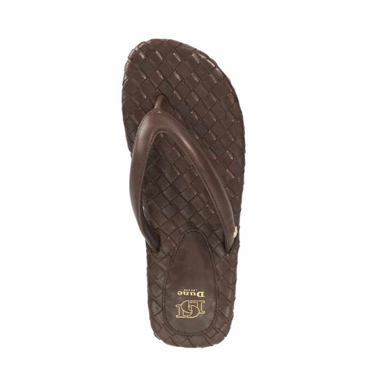 Dune Ladies Lunare - Leather Woven Thong Sandals - Image 4