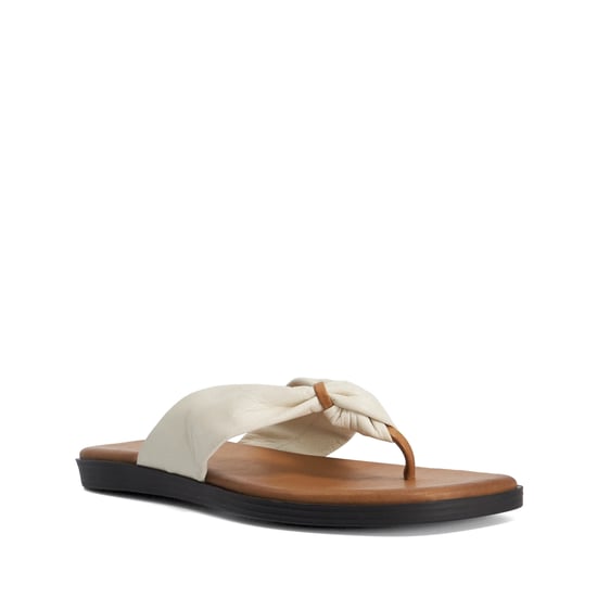 Dune Ladies Looks - Leather Toe Post Flip Flop Sandals - Image 1