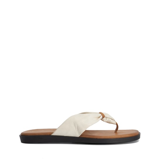 Dune Ladies Looks - Leather Toe Post Flip Flop Sandals - Image 2