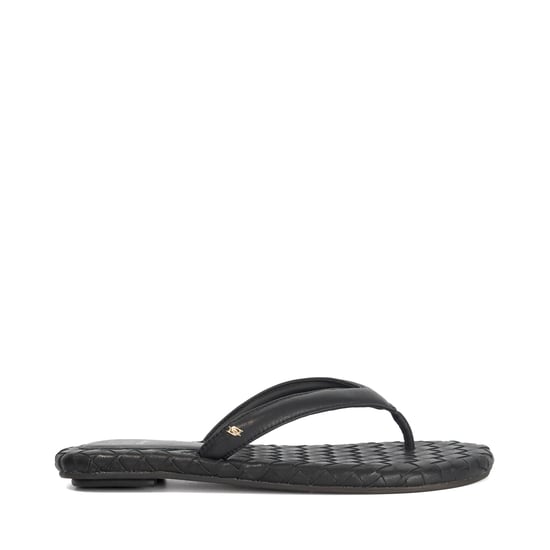 Dune Ladies Lunare - Leather Woven Thong Sandals - Image 2