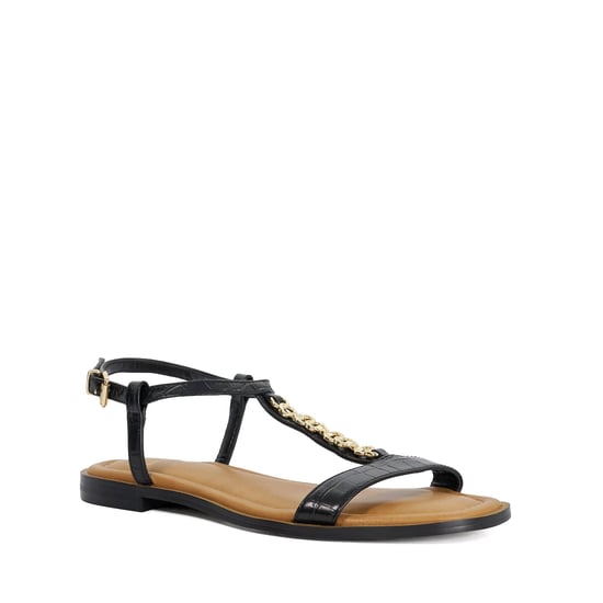 Dune Ladies Lollipops - Leather Chain Detail Open Toe Sandals - Image 1