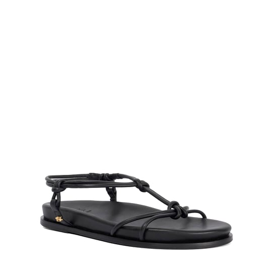 Dune Ladies Launa - Leather Knotted Strap Flat Sandals - Image 1