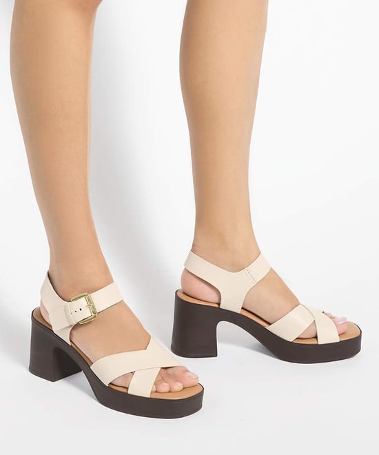 Dune Ladies Judge - Platform Leather Sandals - Image 3