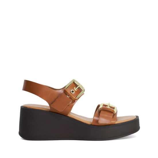 Dune Ladies Karola - Wedge Double Buckle Sandals - Image 2