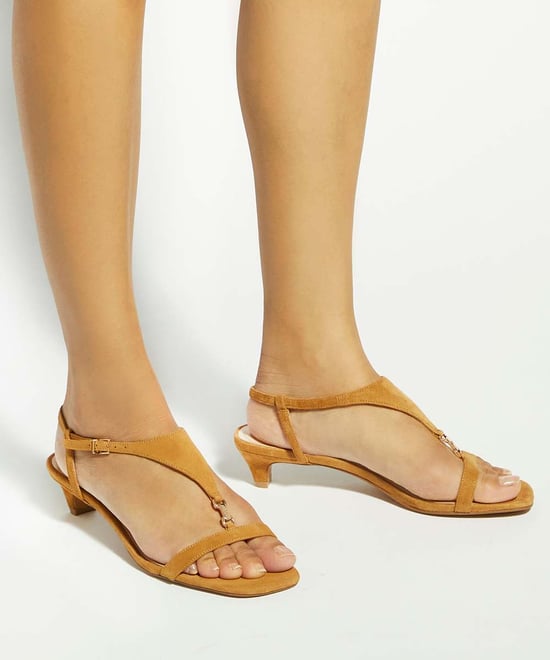 Dune Ladies Monacos - Leather Kitten Heel T-Bar Sandals - Image 3