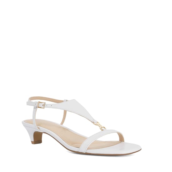Dune Ladies Monacos - Leather Kitten Heel T-Bar Sandals - Image 1