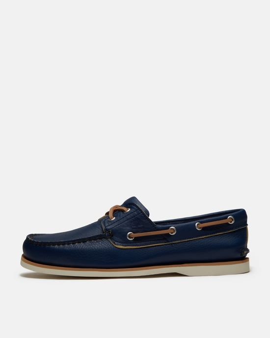 Boat Shoe in Dark Blue - Image 4