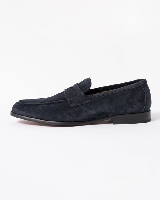 Keyworth Stiched Detail Loafers in Dark Grey - Image 2