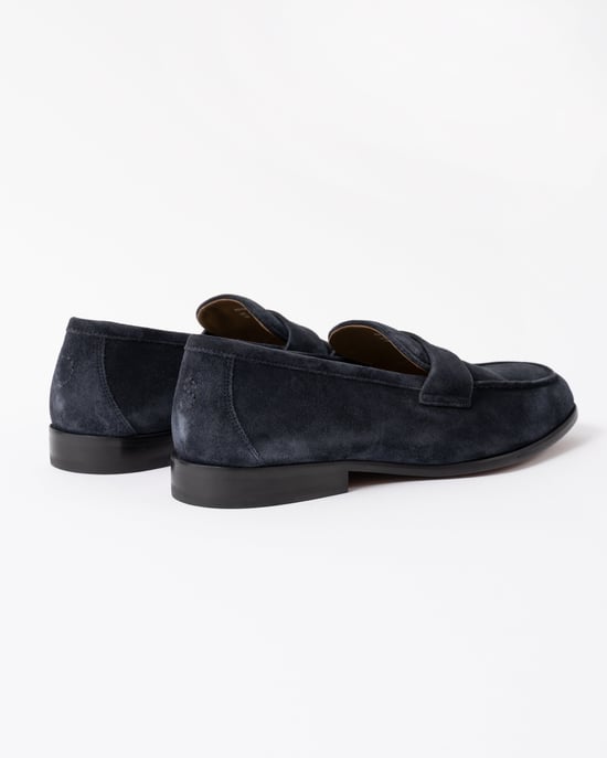 Keyworth Stiched Detail Loafers in Dark Grey - Image 3