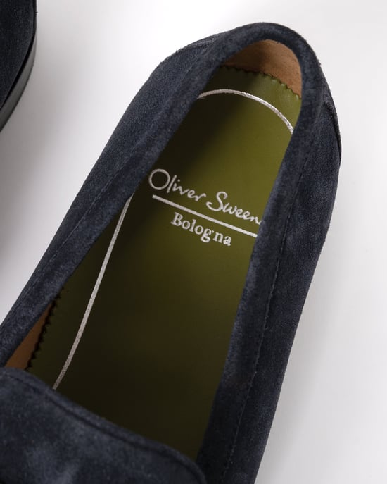 Keyworth Stiched Detail Loafers in Dark Grey - Image 5
