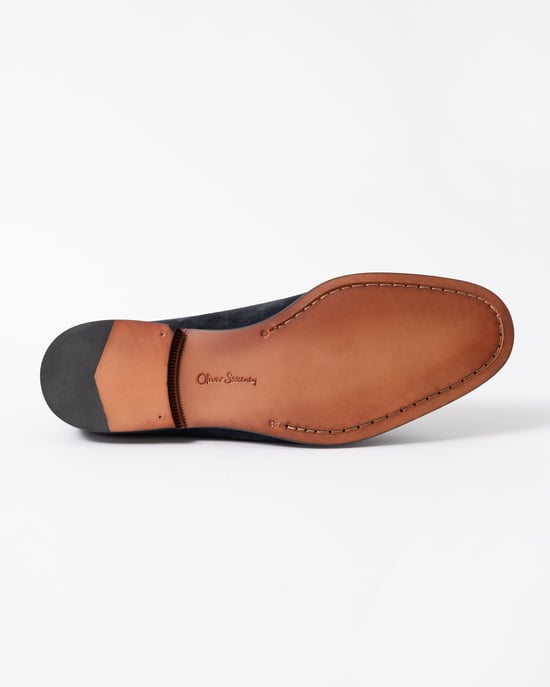 Keyworth Stiched Detail Loafers in Dark Grey - Image 6