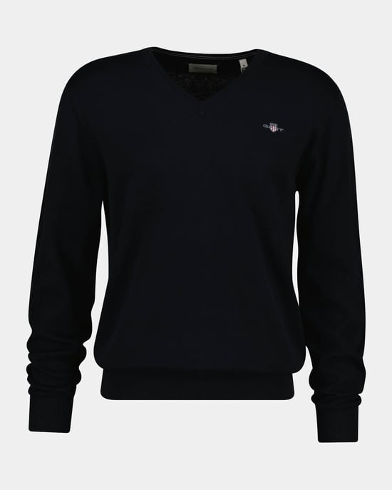 Regular Fit Long Sleeve Classic Jumper in Dark Blue - Image 1