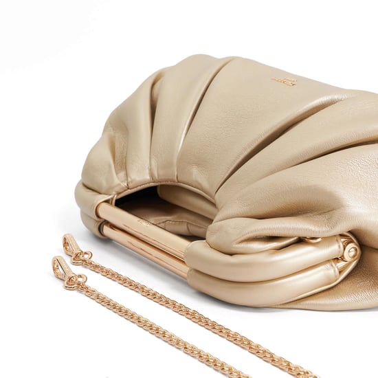 Dune Accessories Ebecci - Leather Ruched Grab Bag - Image 4