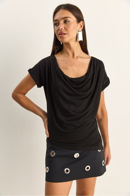 Kraagloze Draped Blouse - Image 4