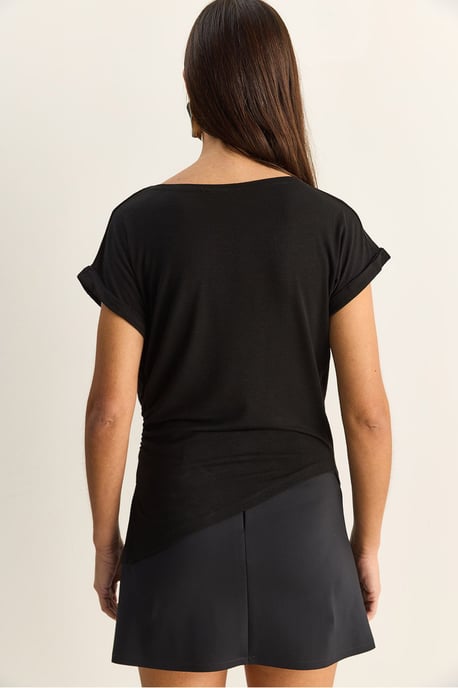 Kraagloze Draped Blouse - Image 6