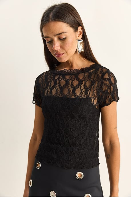 Kant Crew Neck Blouse - Image 3