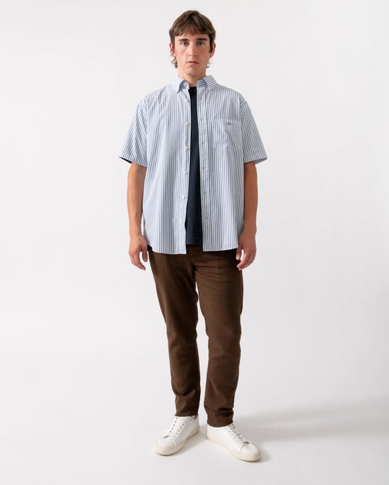 Regular Fit Shirt - Striped in White - Image 3
