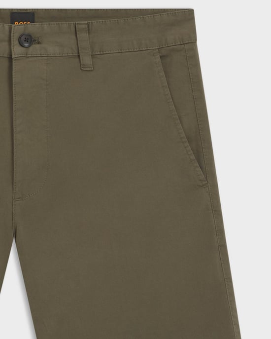 Slim Fit Chino Shorts in Grey - Image 2