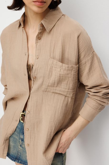Oversized Shirt met Pocketdetail - Image 2